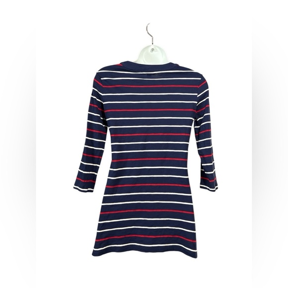 Tommy Hilfiger, Nautical Striped Lace Up Top Navy, Red & White, Small ⚓️ - Picture 7 of 9